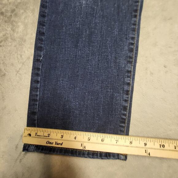 Lucky Brand 410 Athletic Straight Jeans Mens 40x29 Blue Stretch Denim Dark Wash - Picture 6 of 10
